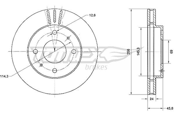 TOMEX Brakes Bremsscheibe